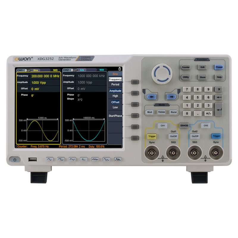 OWON（オウオン） XDG3000シリーズ　任意波形ファンクション・ジェネレータ