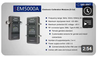 SIGLENT SEM5000Aシリーズの電子校正（ECal）モジュールの紹介 