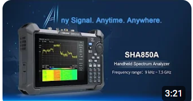 ハンドヘルドスペクトラムアナライザ＆ベクトルネットワークアナライザ　SHA850Aシリーズ