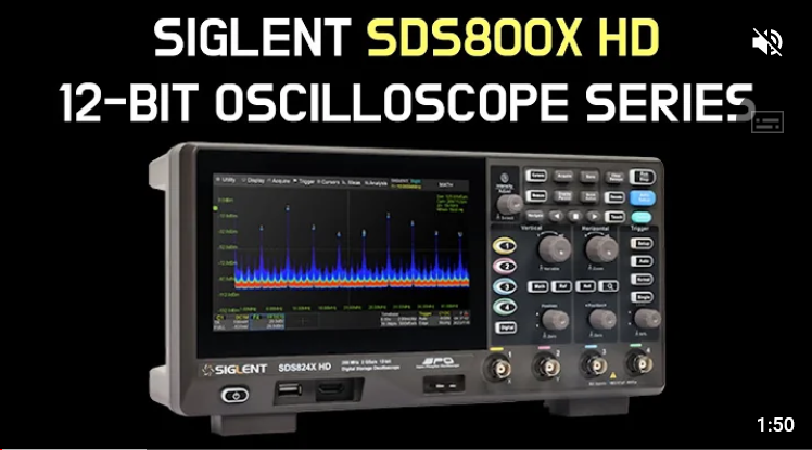 SIGLENT SDS800X HD 12ビット　ローエンドオシロスコープ