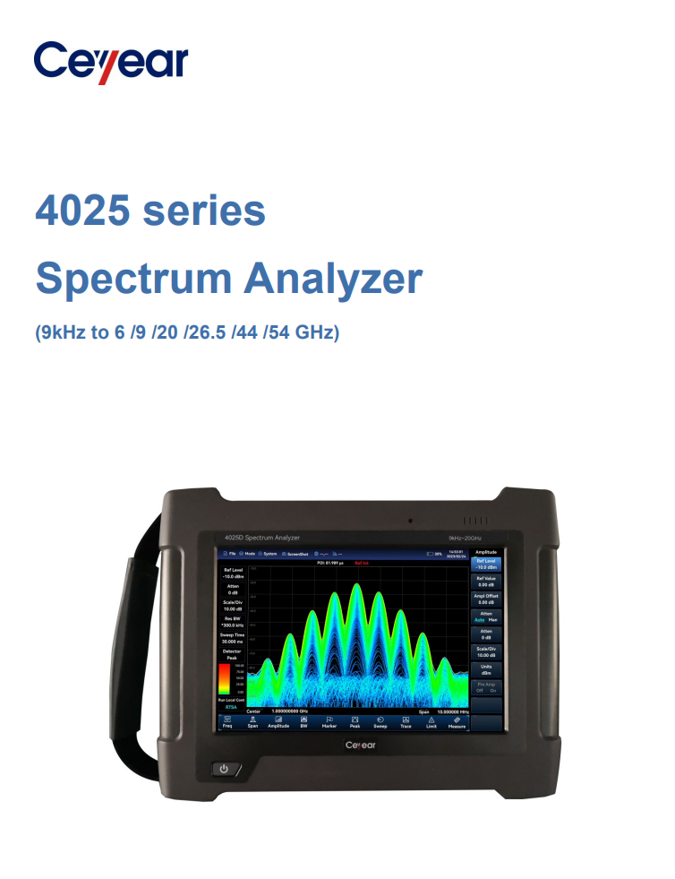 CEYEAR 4025シリーズ　ハンドヘルド・スペクトラムアナライザ