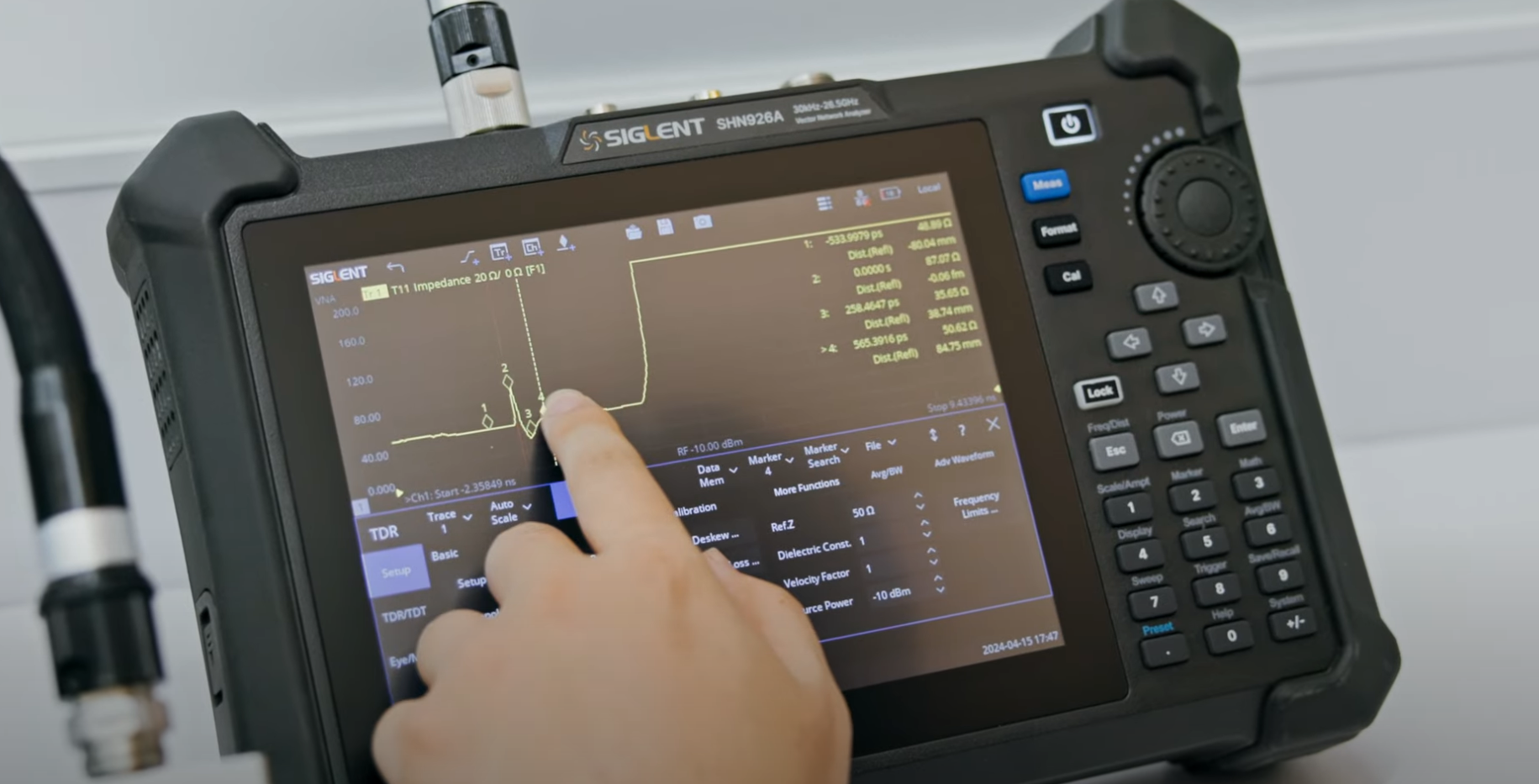 SIGLENT社（シグレント）SHN900A ポータブルベクトルネットワークアナライザ動画紹介