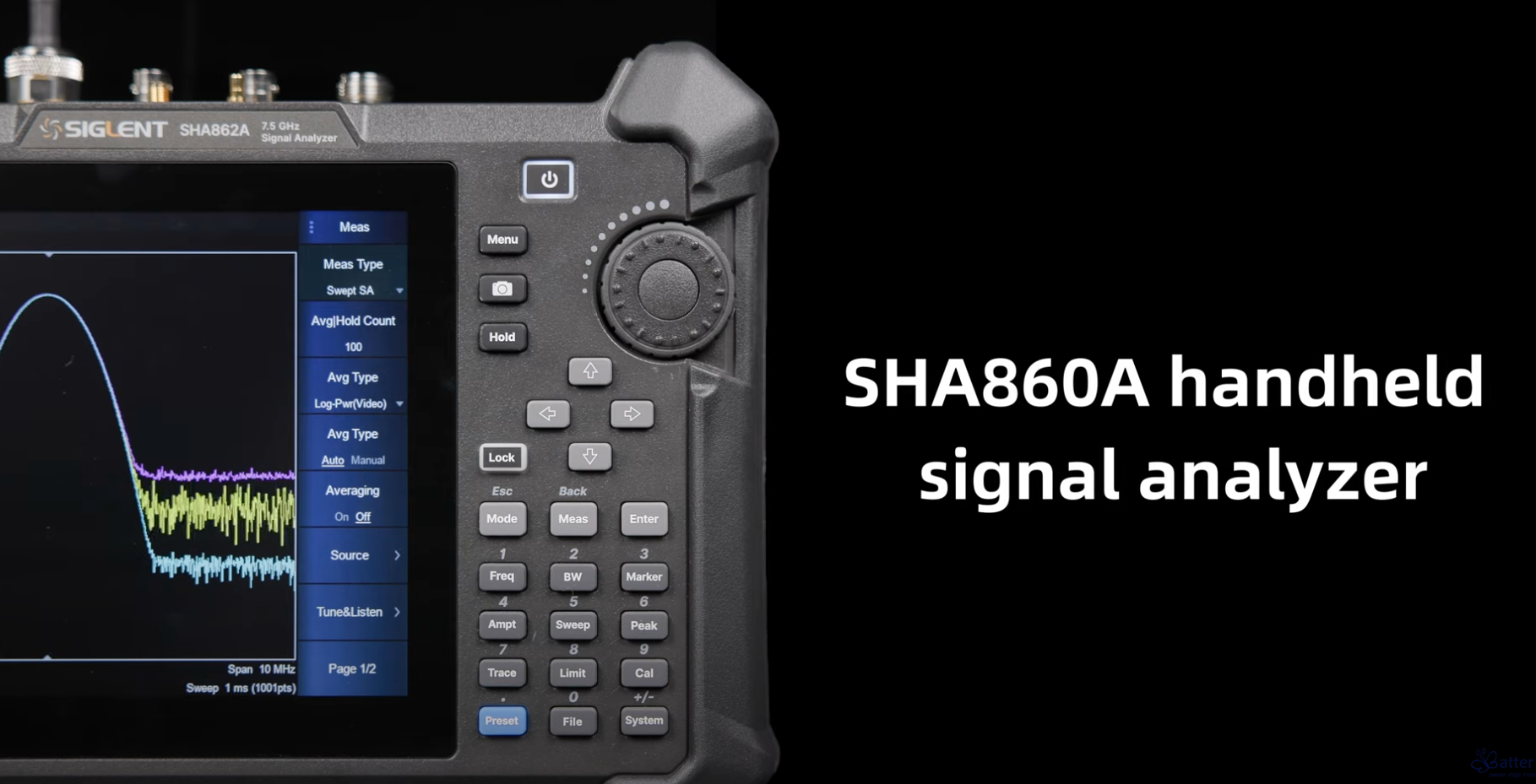 SIGLENT社（シグレント）SHA86A ハンドヘルド スペクトラム＆ベクトル・ネットワークアナライザー動画紹介