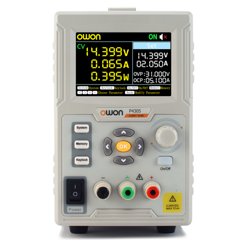 OWON(オウオン)社　P4000シリーズ　1チャンネル リニア電源