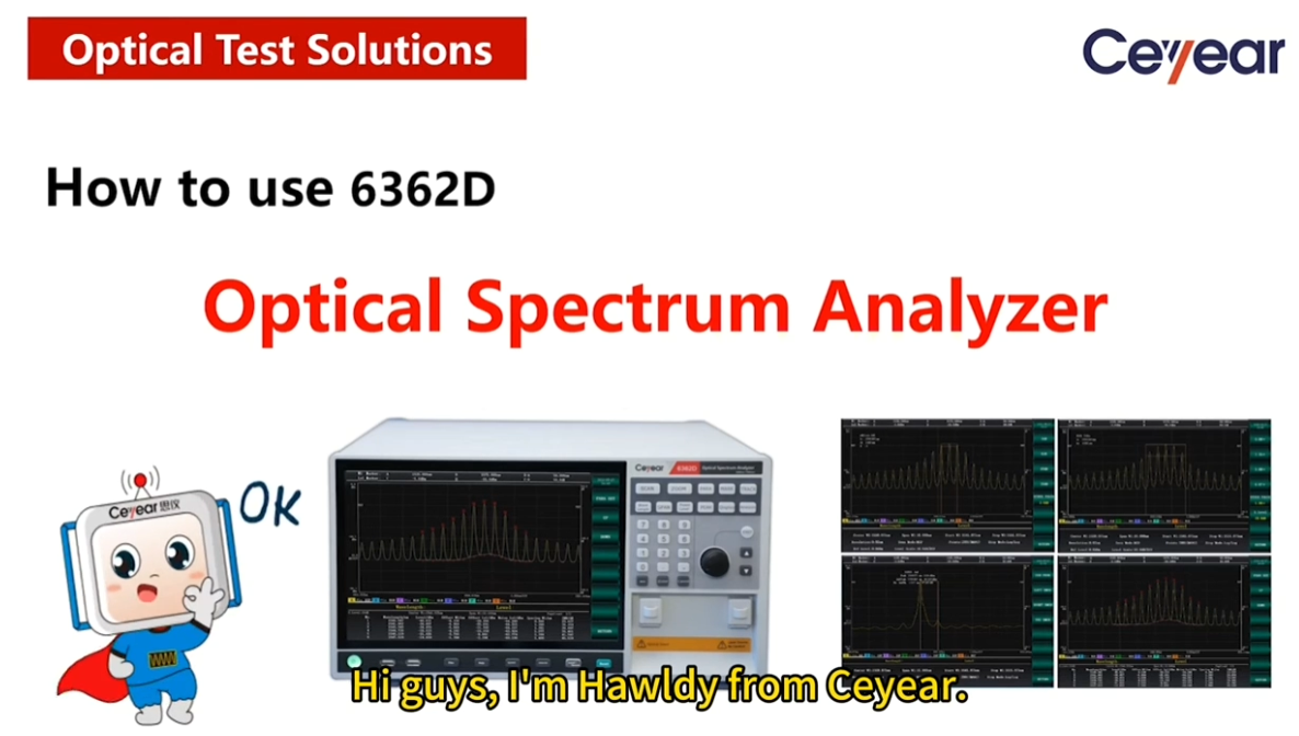 CEYEAR社(セイヤー) 光スペクトラムアナライザ 6362Dの使い方(英語版)