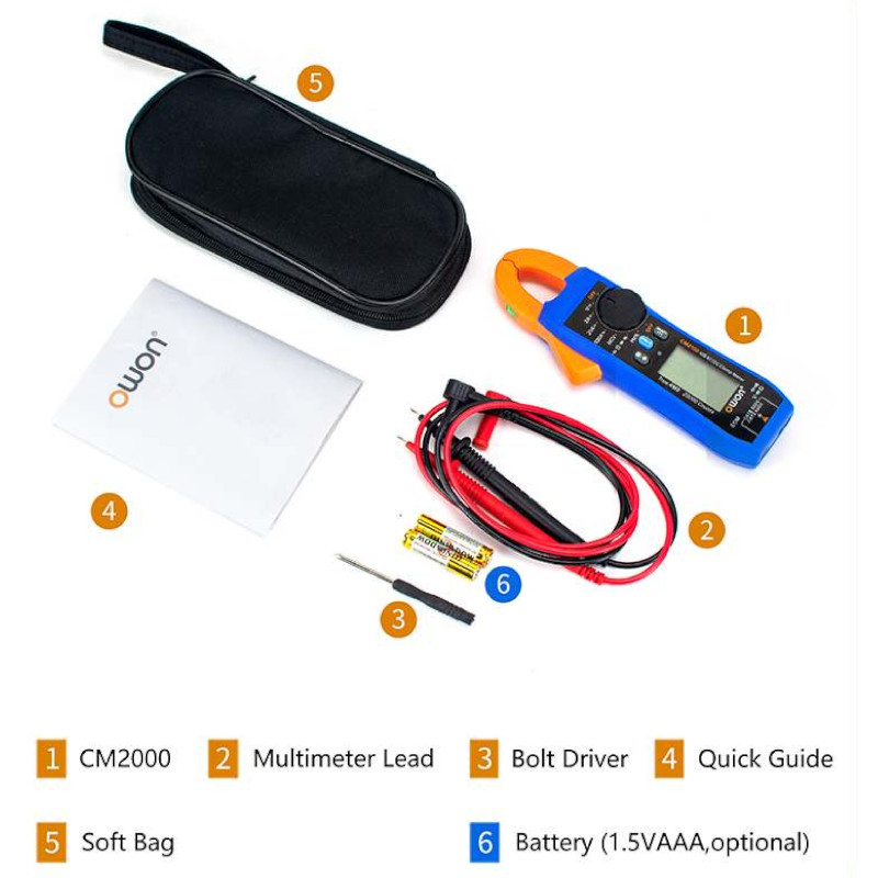 OWON(オウオン)CM2100シリーズ AC/DCクランプメーター