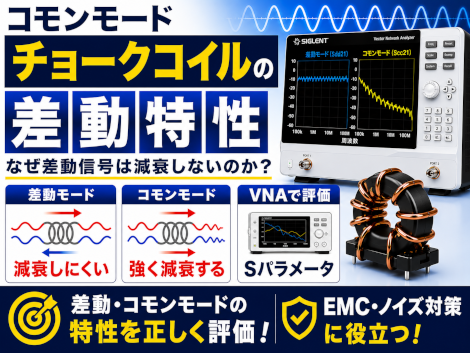 コモンモードチョークコイルの差動特性