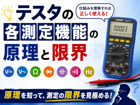 テスタの各測定機能の原理と限界