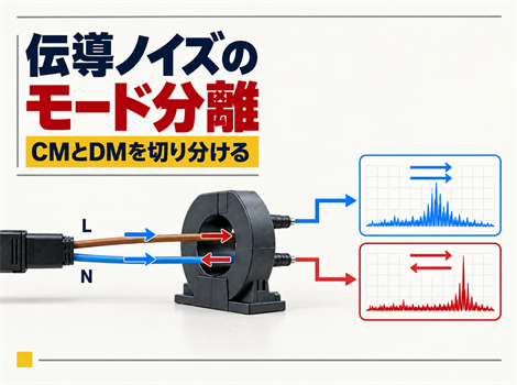 伝導ノイズのモード分離方法