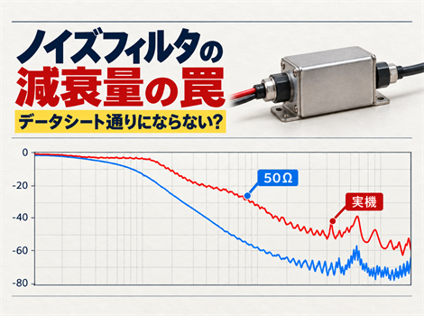 ノイズフィルタの減衰量の罠