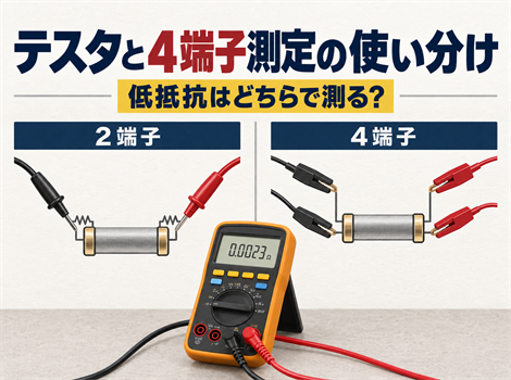 テスタと4端子測定の使い分け