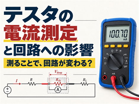 テスタの電流測定と回路への影響