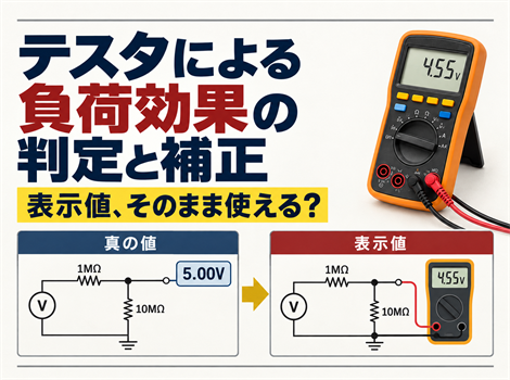 テスタによる負荷効果の判定と補正