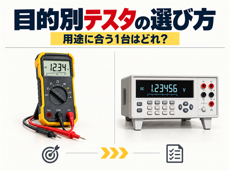 目的別テスタの選び方