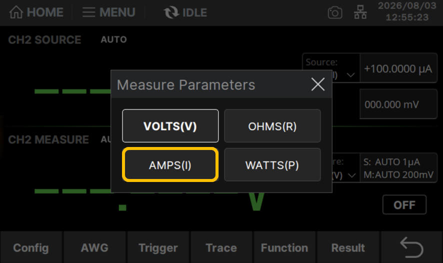 AMPS(I)をタッチ