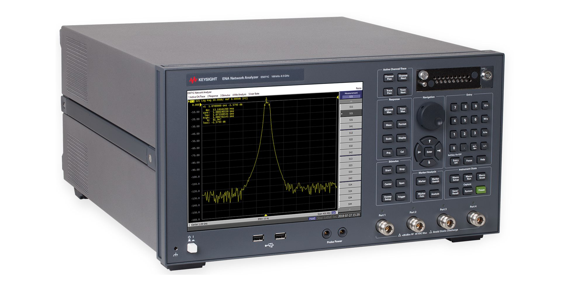 中古 Keysight E5071C ネットワークアナライザ 販売